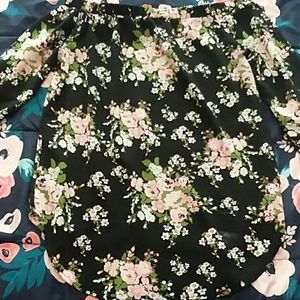 Off the shoulder floral blouse